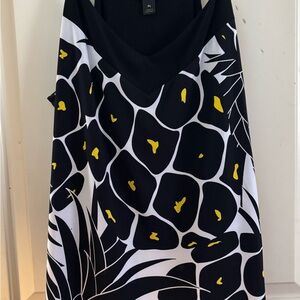 Elegant Black and Yellow Women's Camisole